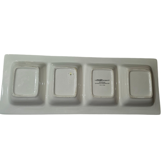 The Main Ingredients Ironstone 4 Sectioned Relish Serving Tray - Picture 2 of 5